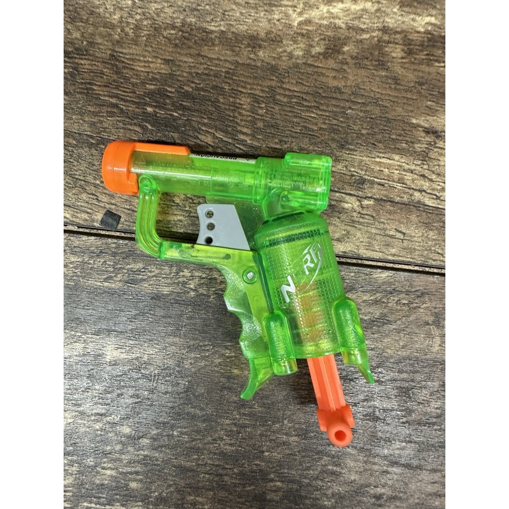 2010 Nerf Jolt‎  Single Foam Dart Blaster Neon Green & Orange Working